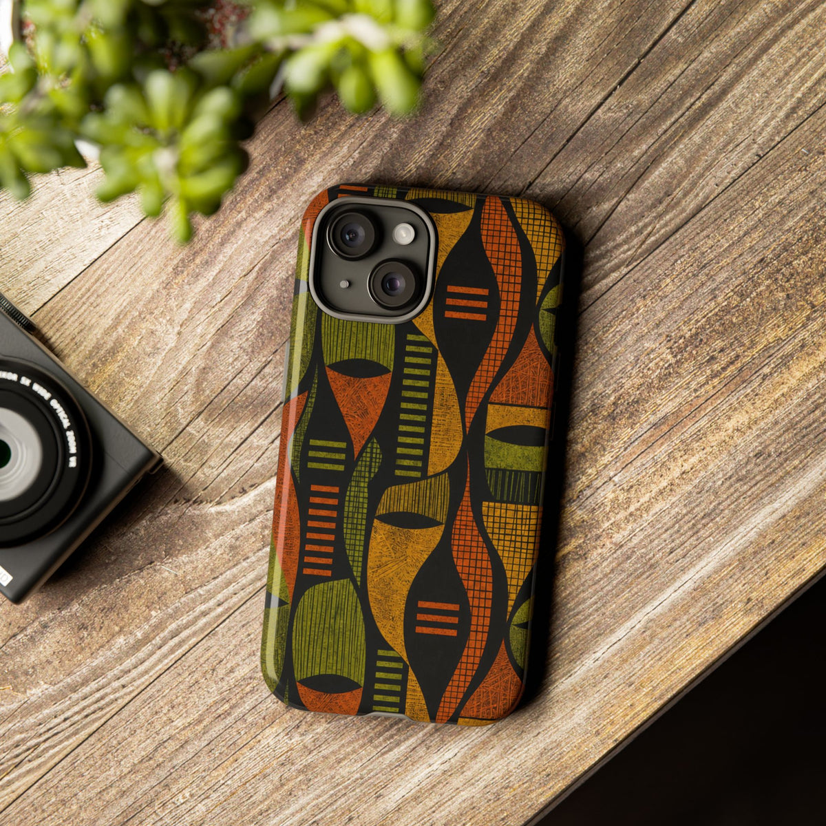Geometric African-Inspired Tough Phone Case