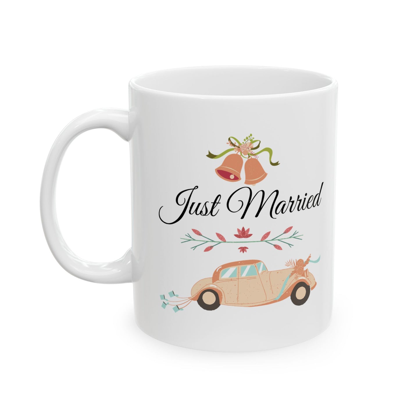 Just Married Ceramic Mug, (11oz, 15oz)