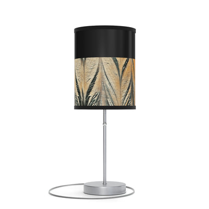 Abstract Gold Acrylic Design Lamp on a Stand, US|CA plug