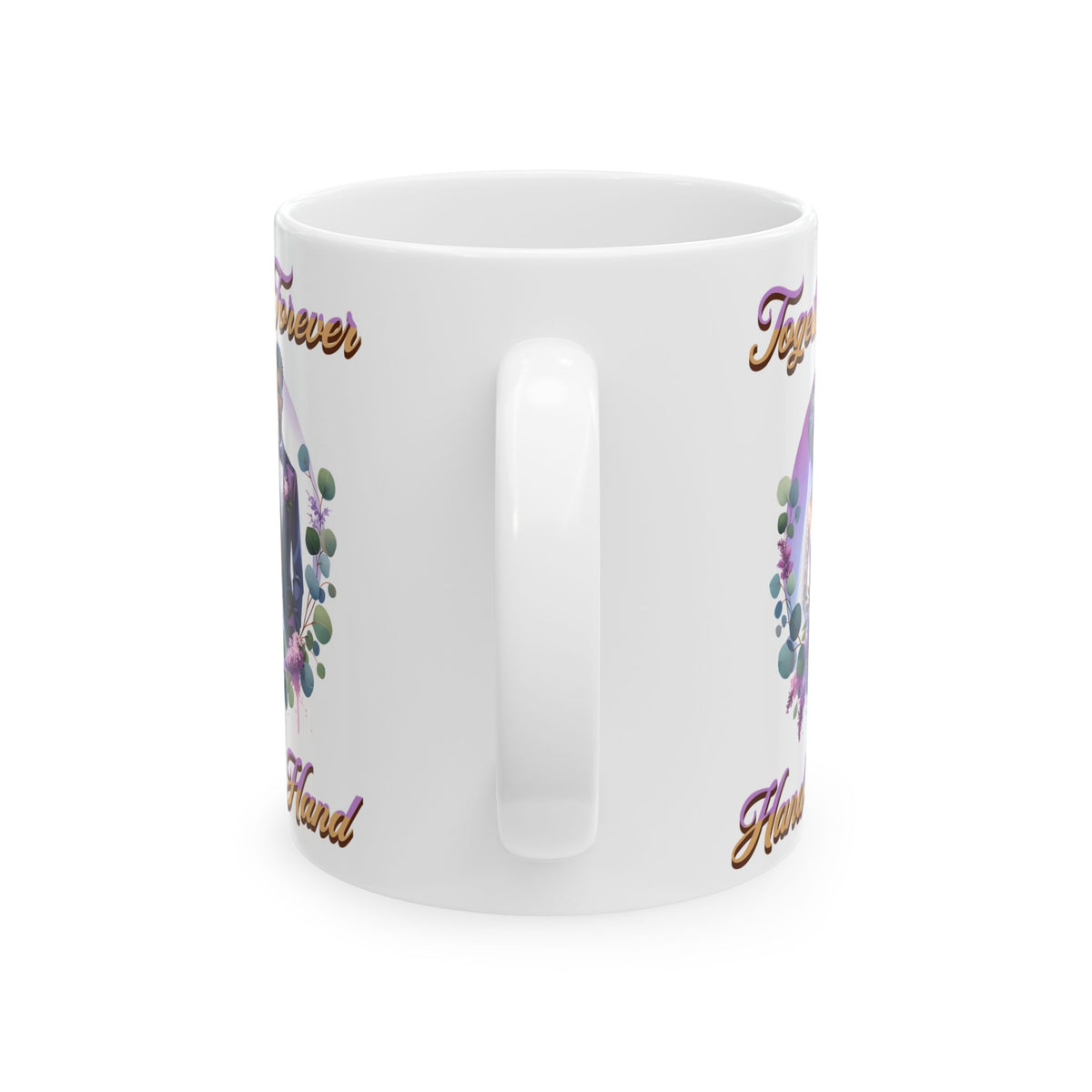 Together Forever Hand in Hand - Romantic Wedding Coffee Mug