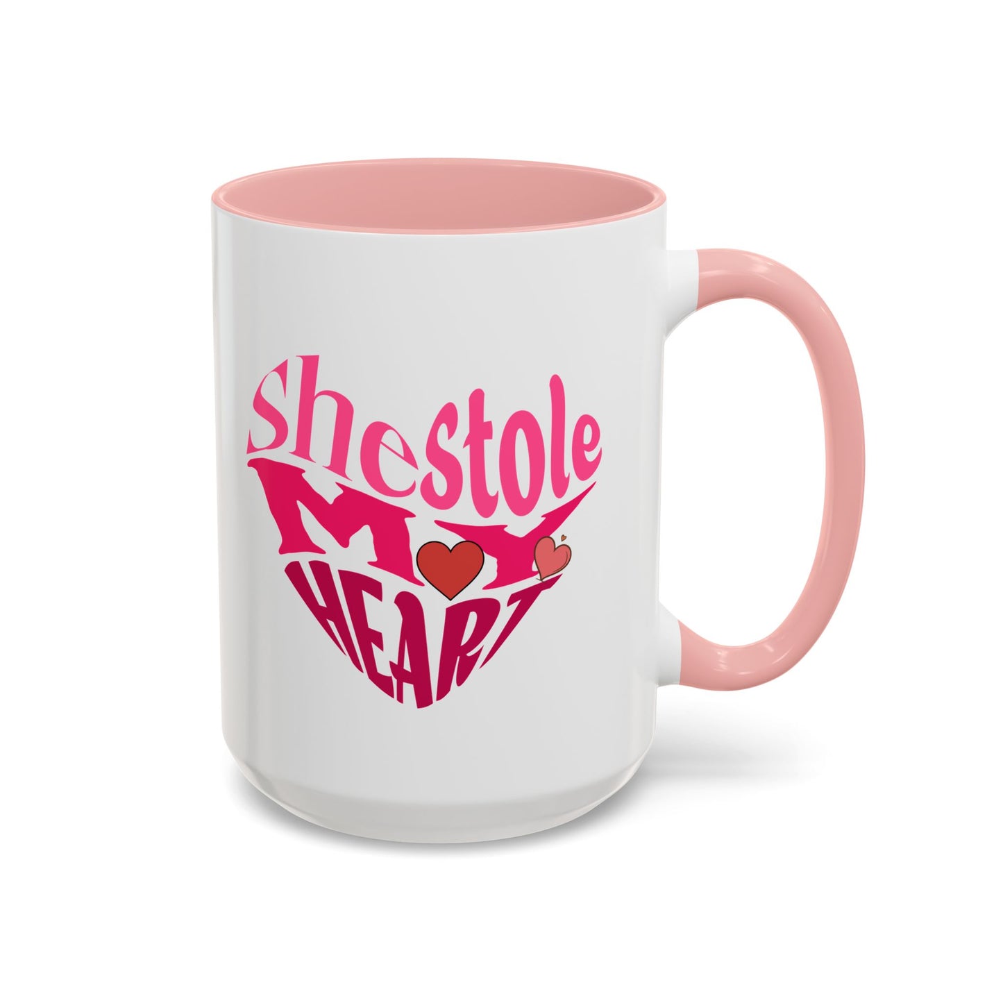 She Stole My Heart - Romantic Accent Coffee Mug (11, 15oz)