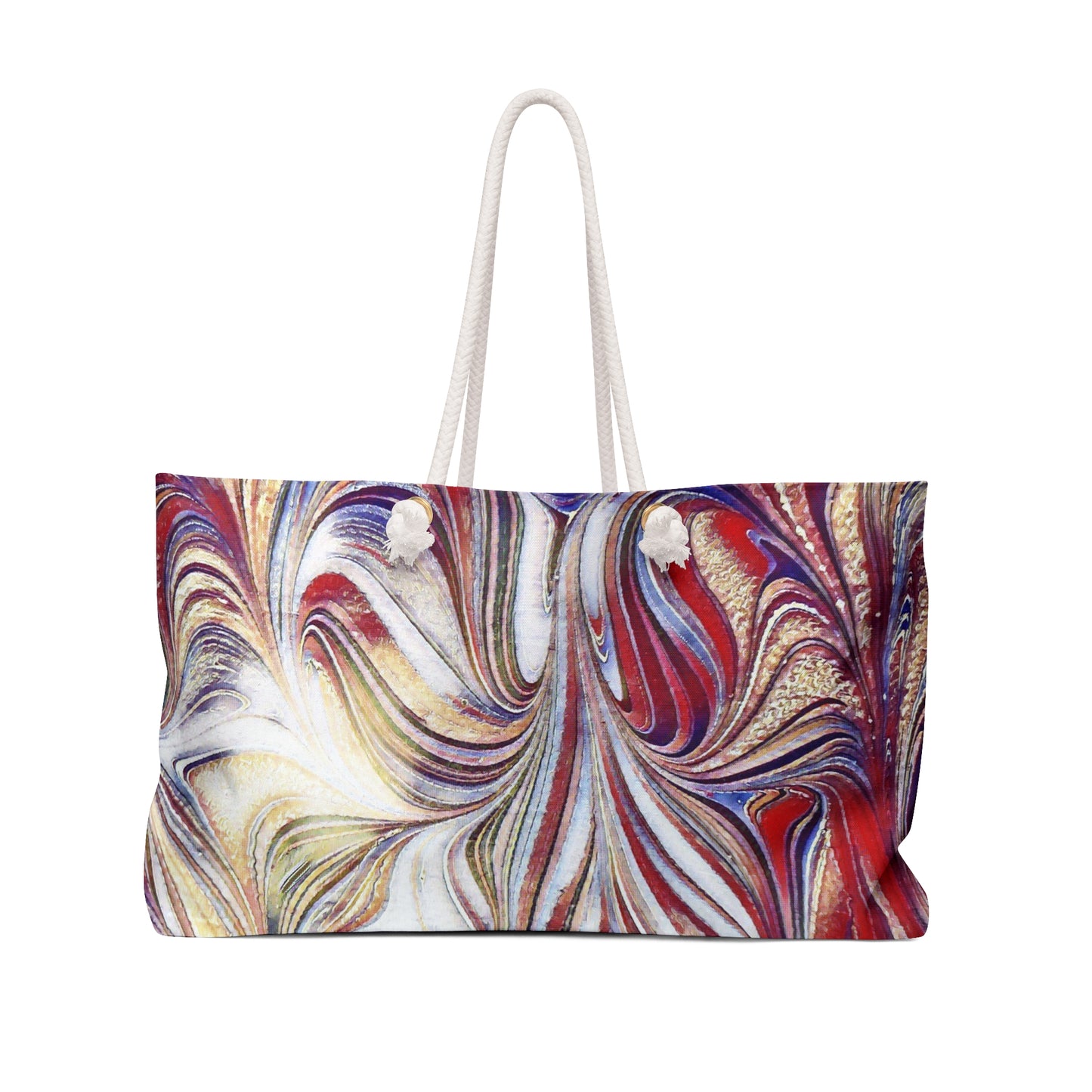 Acrylic Swirl Design Weekender Bag