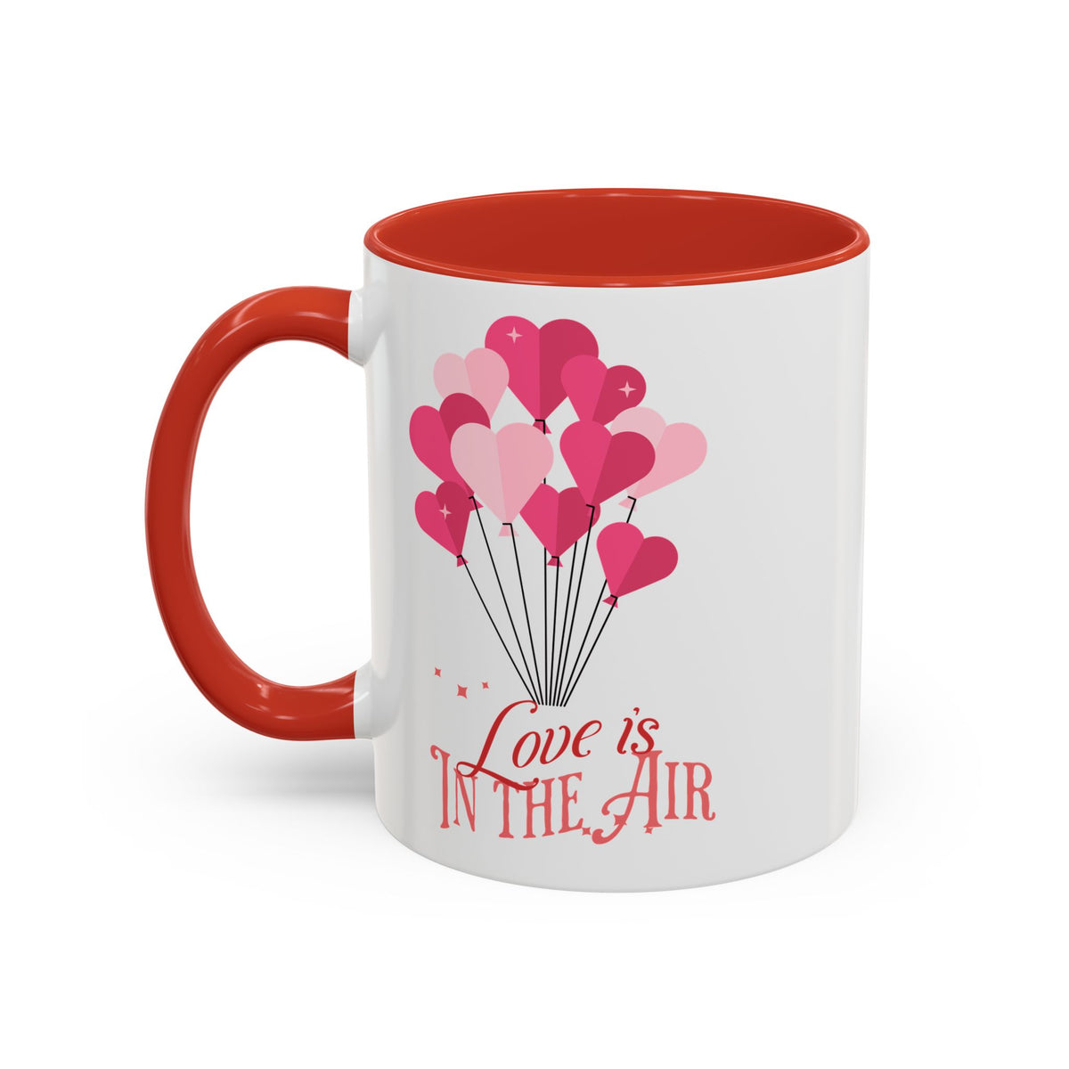 Love is In the Air - Romantic Accent Coffee Mug (11, 15oz)