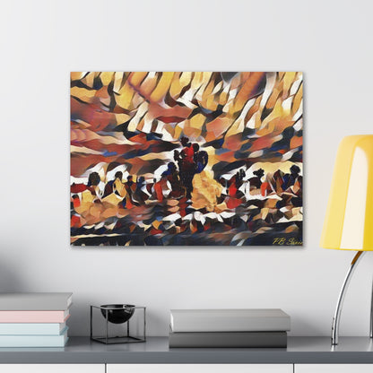 "Burnin' Rock Cafe" Canvas Gallery Wrap