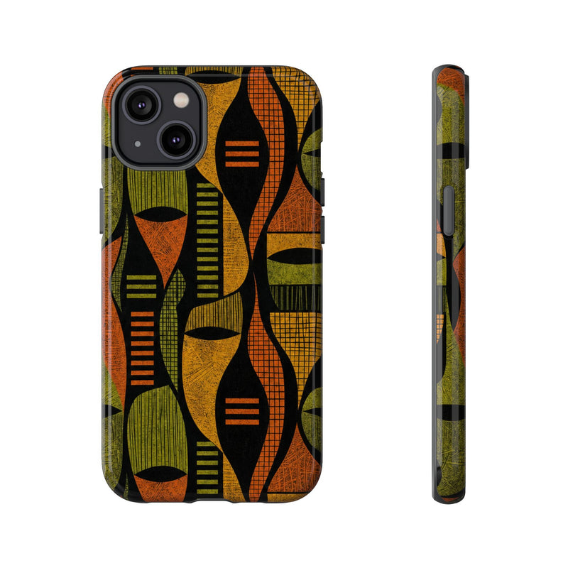 Geometric African-Inspired Tough Phone Case