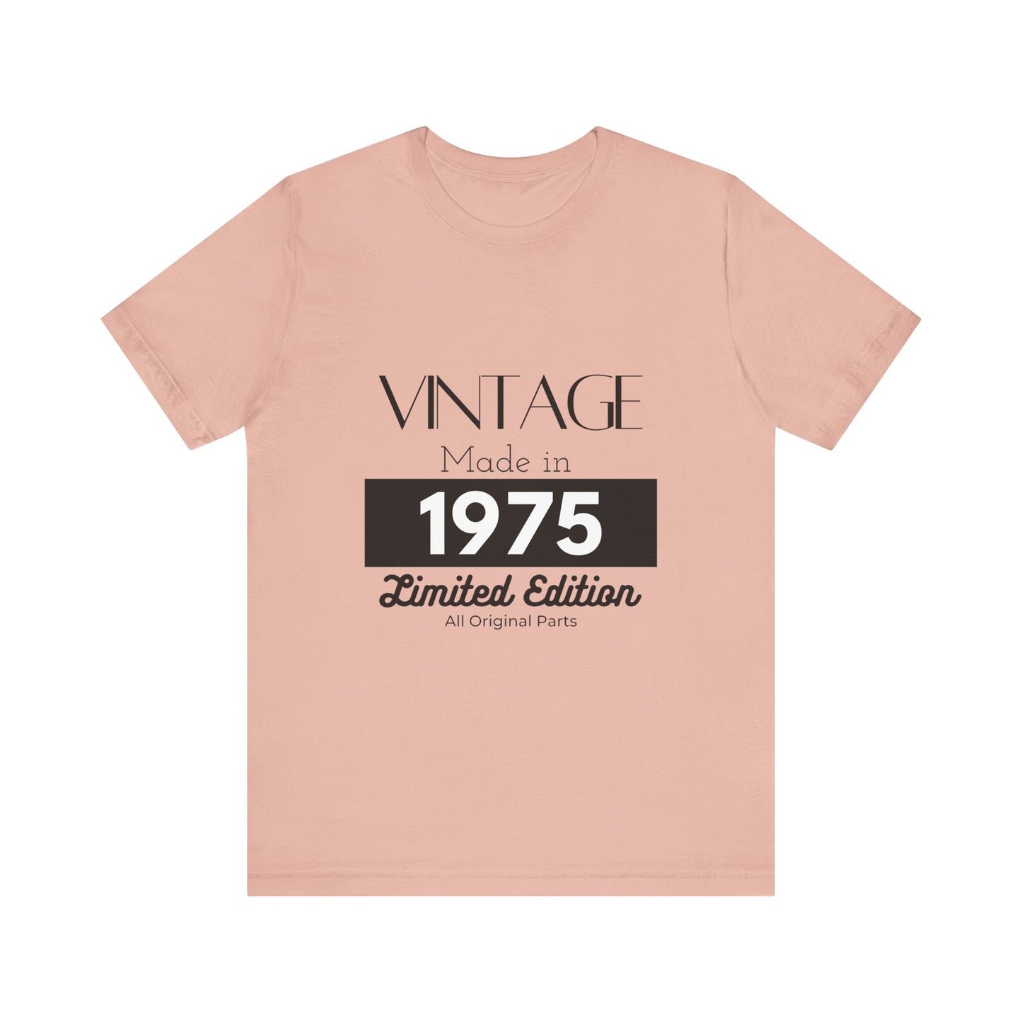 Personalized Custom Year "Vintage Limited Edition" Birthday Unisex Jersey Short Sleeve Tee