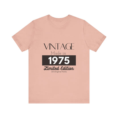 Personalized Custom Year "Vintage Limited Edition" Birthday Unisex Jersey Short Sleeve Tee