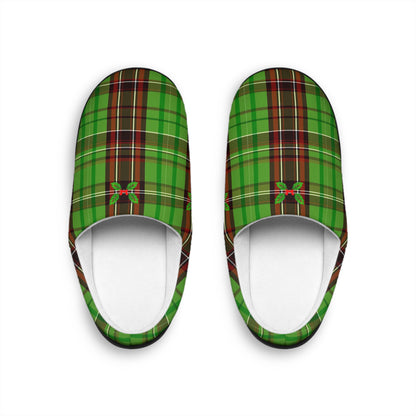 Christmas Striped Pattern Men's Indoor Slippers