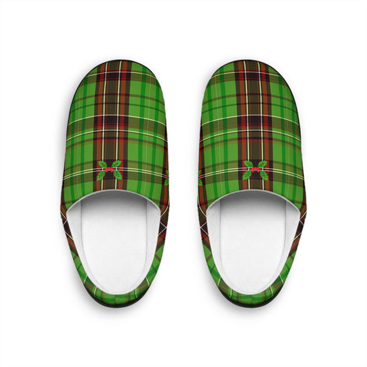 Christmas Striped Pattern Men's Indoor Slippers