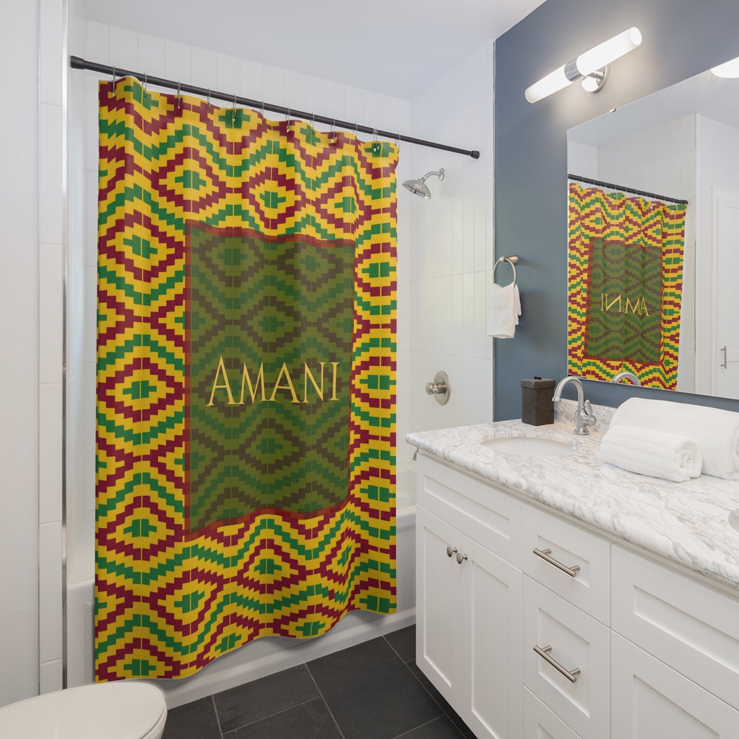 Amani (Peace) Shower Curtain