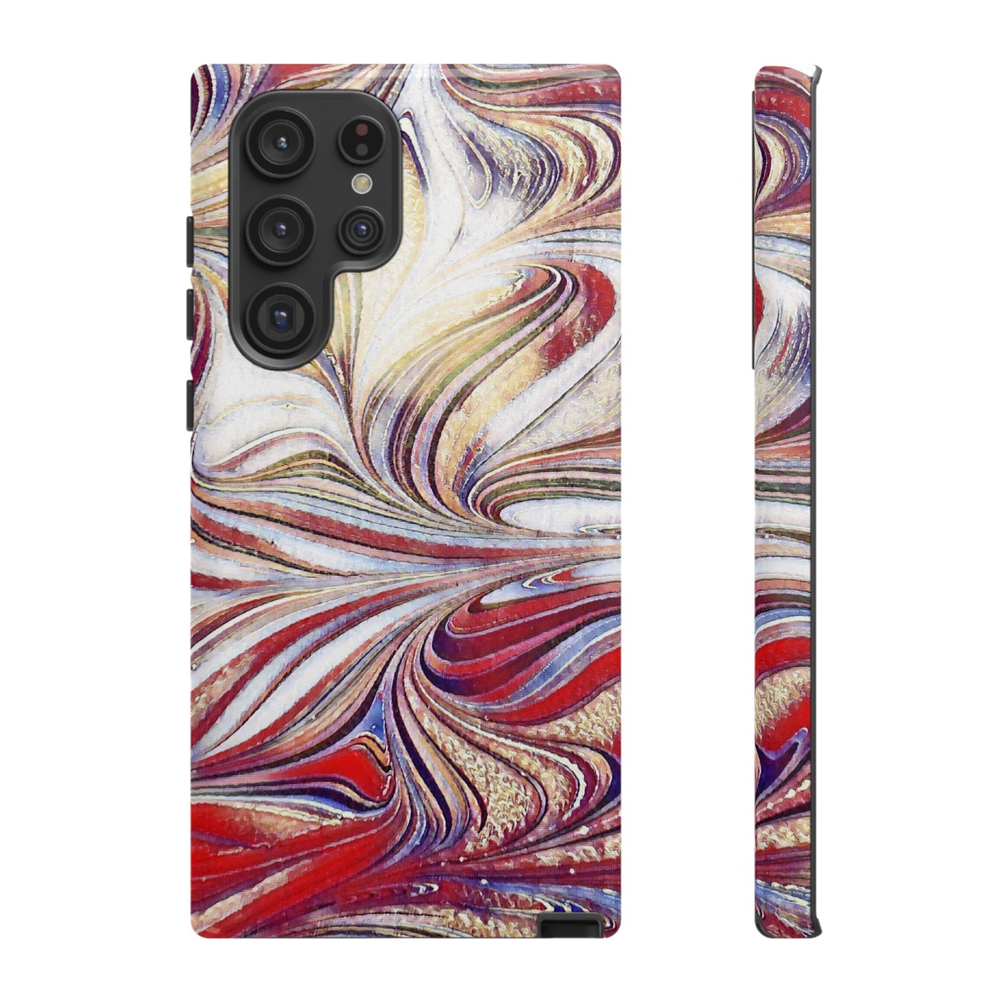 Abstract Acrylic Swirl Tough Cases