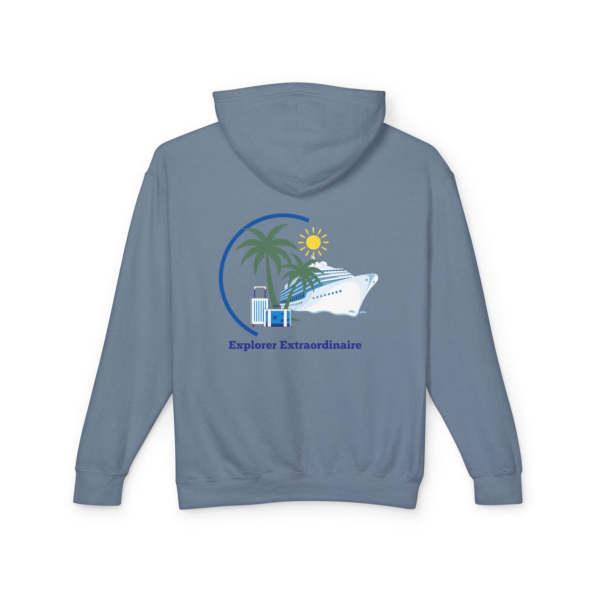 Explorer Extraordinaire Unisex Lightweight Hooded Sweatshirt