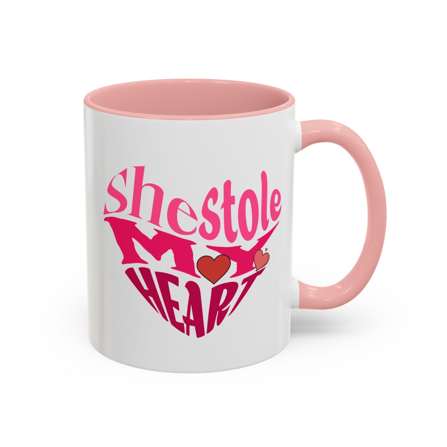 She Stole My Heart - Romantic Accent Coffee Mug (11, 15oz)