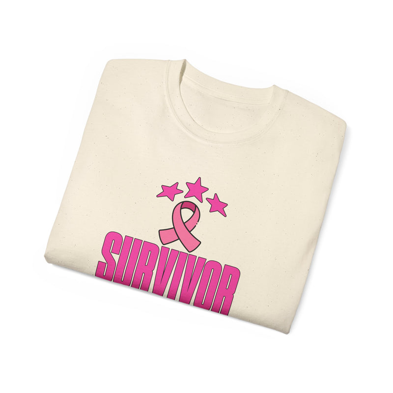 Survivor Mode: Always On -  Breast Cancer Survivor Ultra Cotton T-Shirt