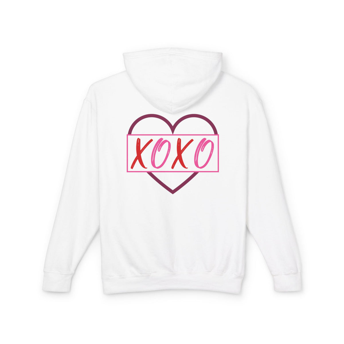 XOXO Romantic Unisex Lightweight Hooded Sweatshirt