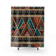 Abstract Geometric Warrior Pattern Shower Curtain