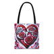 Rose Heart Tote Bag