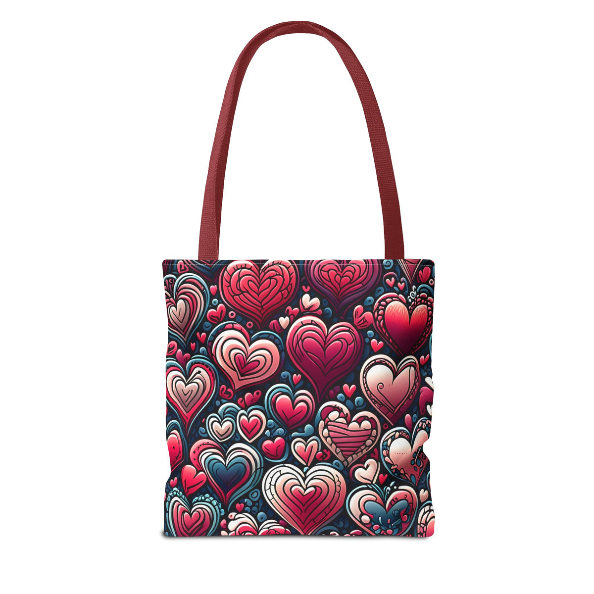 Decorative Heart Pattern - Romantic Tote Bag