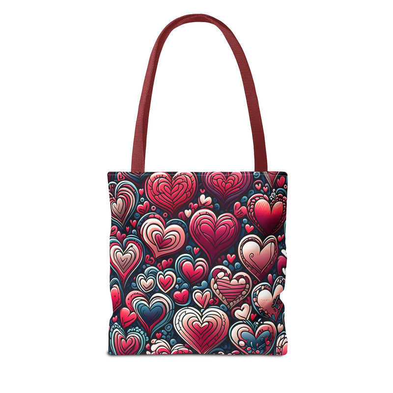 Decorative Heart Pattern - Romantic Tote Bag