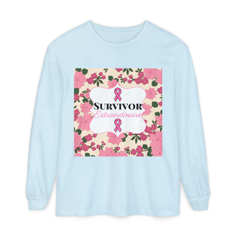 Survivor Extraordinaire - Breast Cancer Survivor Long Sleeve T-Shirt