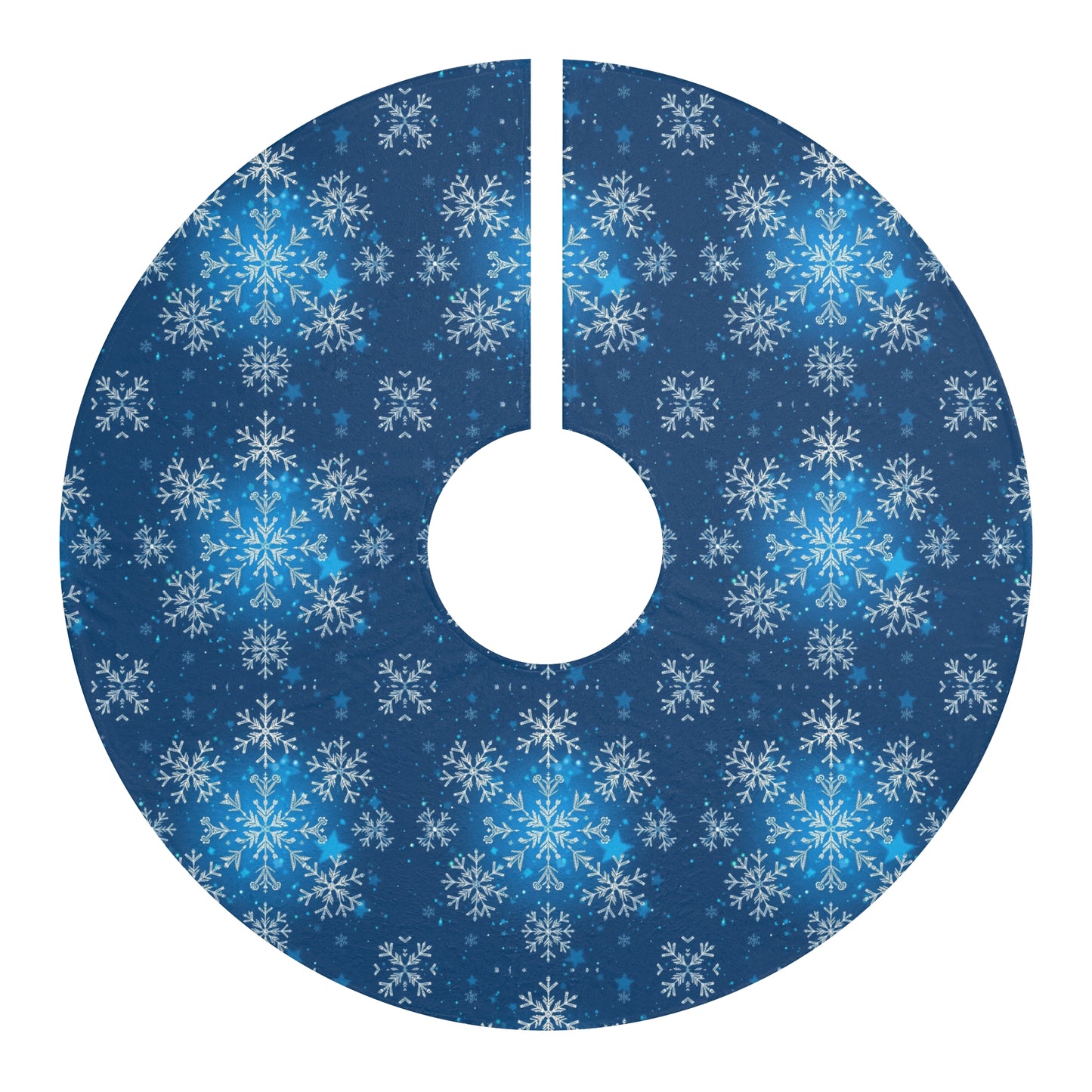 Magical Holiday Snowflake Christmas Tree Skirt