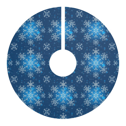 Magical Holiday Snowflake Christmas Tree Skirt