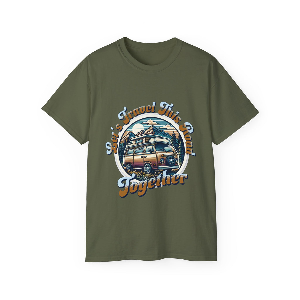 Let's Travel This Road Together T-Shirt - Romantic Unisex Ultra Cotton Tee