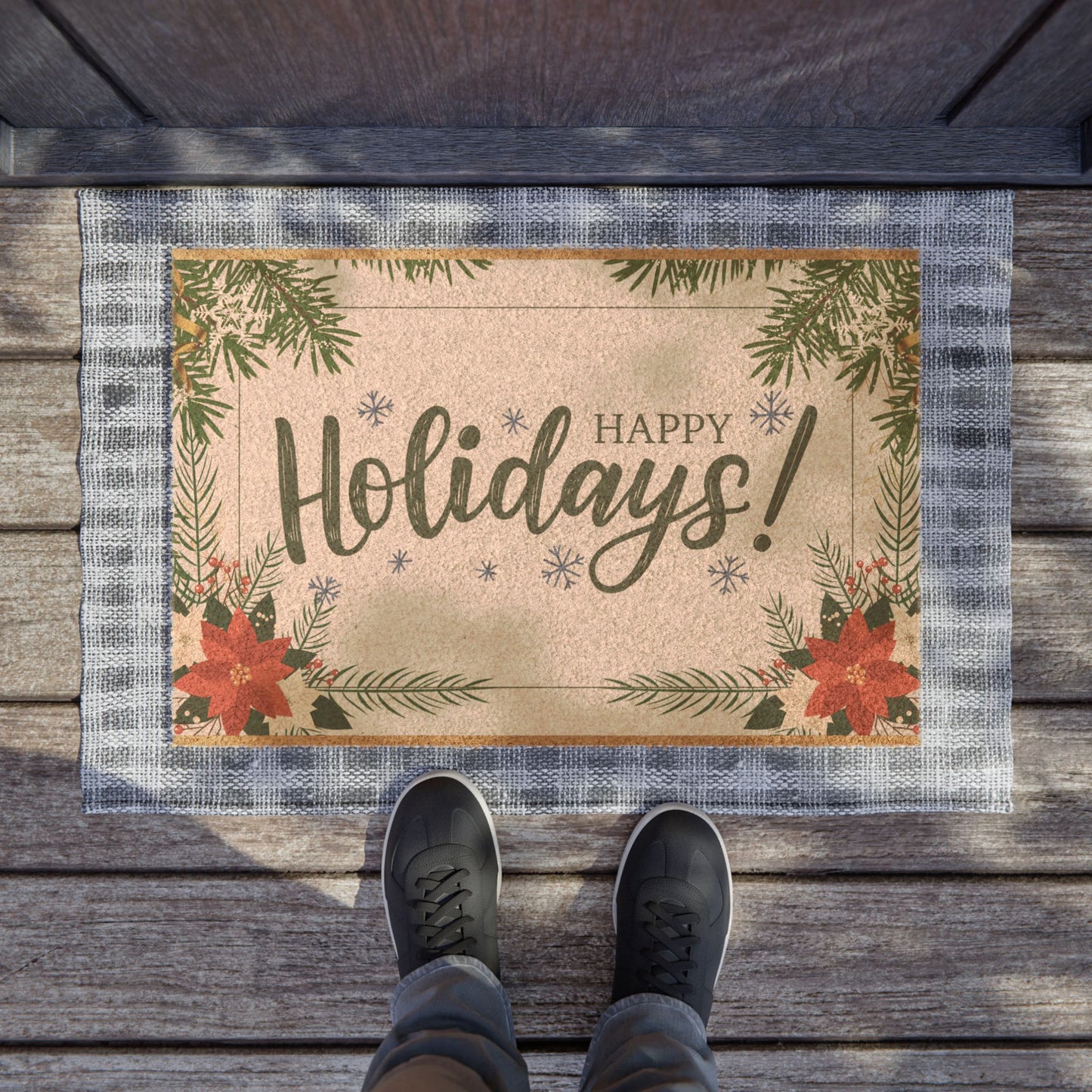 Happy Holidays Doormat