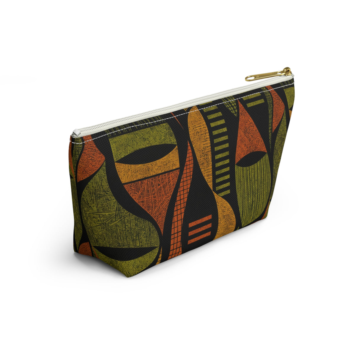 Retro Abstract Geometric Accessory Pouch