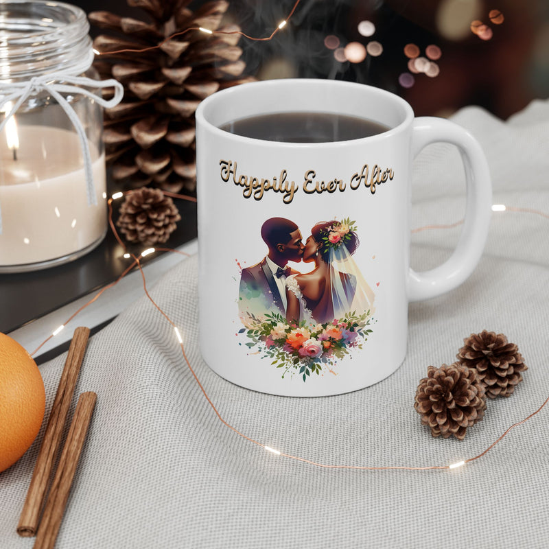 Happily Ever After - Romantic Wedding Coffee Mug
