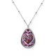 Rose Heart Oval Necklace