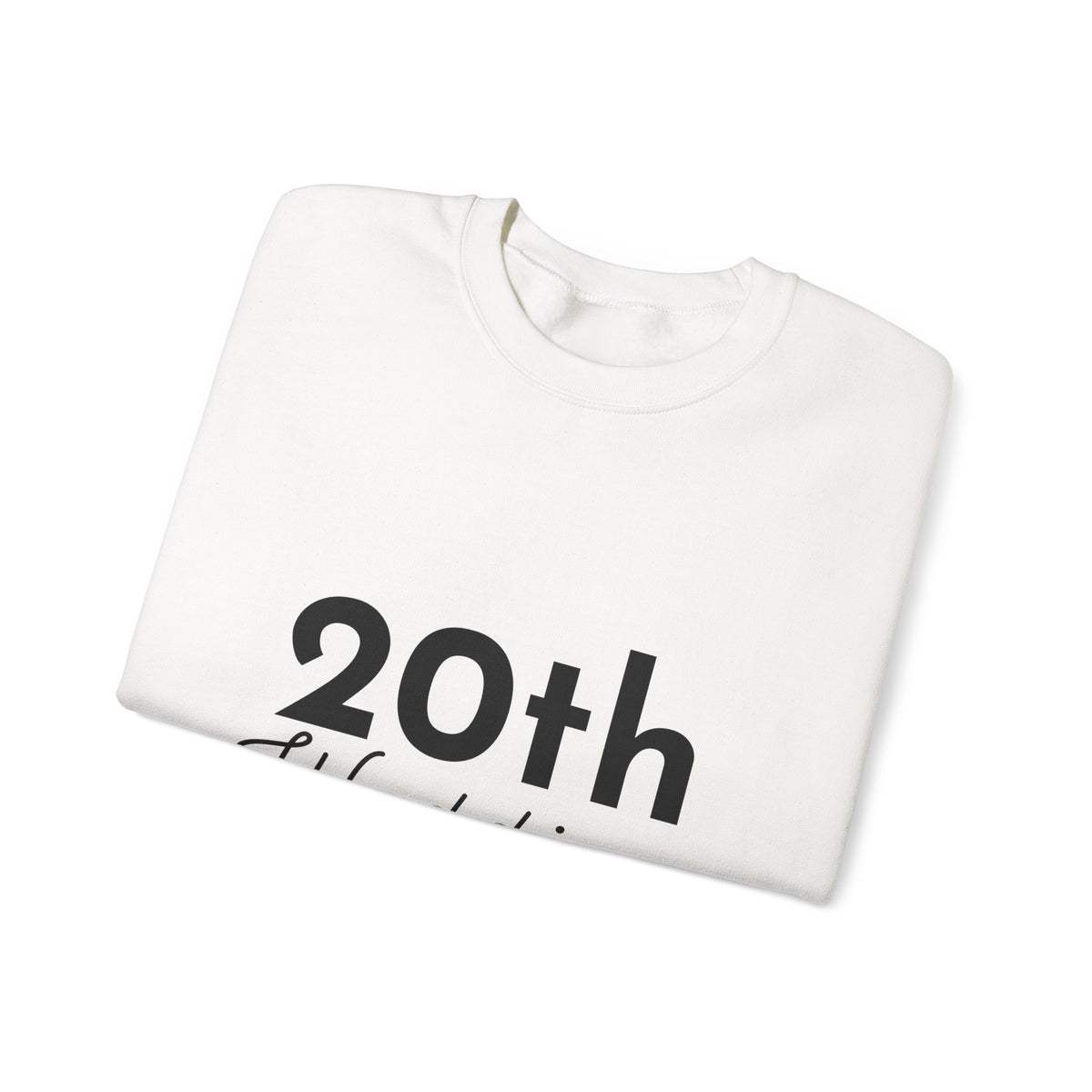 20th Wedding Anniversary Sweatshirt - Anniversary Gift for Couples