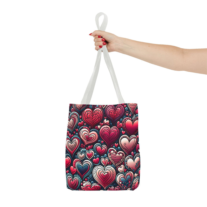 Decorative Heart Pattern - Romantic Tote Bag