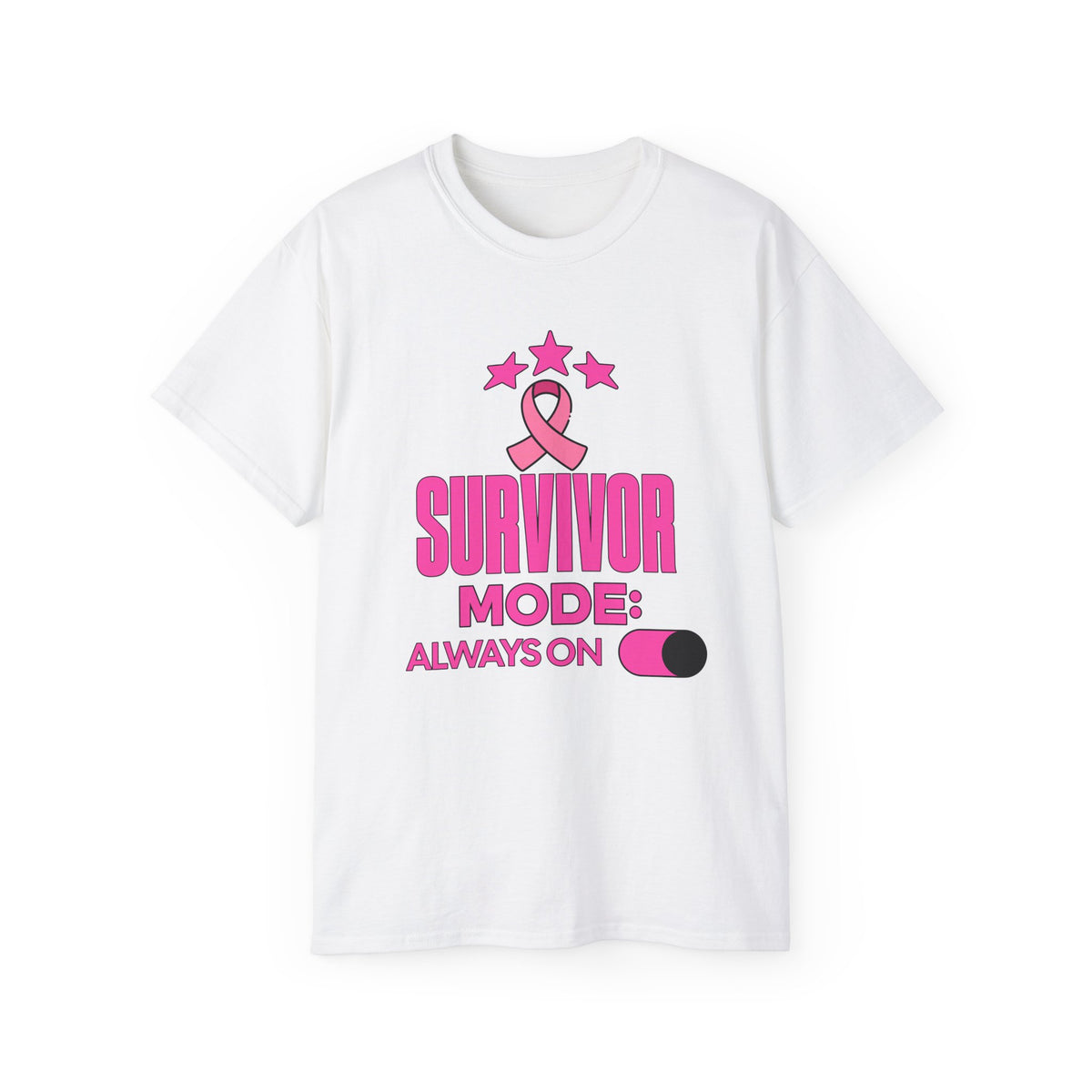 Survivor Mode: Always On -  Breast Cancer Survivor Ultra Cotton T-Shirt