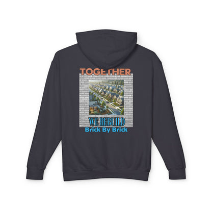 Together We Rebuild Unisex Lightweight Hooded Sweatshirt