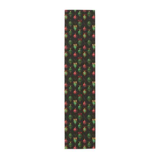 Christmas Ornament Table Runner (Cotton, Poly)