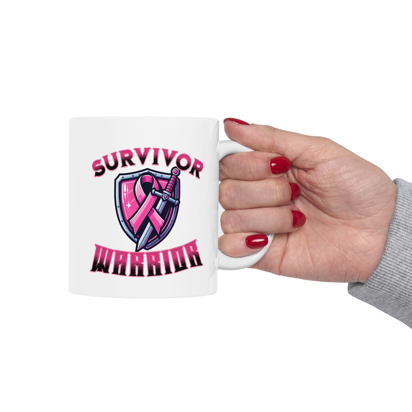 Survivor Warrior - Breast Cancer Survivor Coffee Mug
