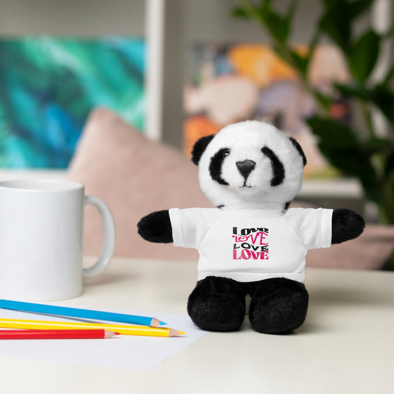 Love Typography - Romantic Stuffed Animals with Tee