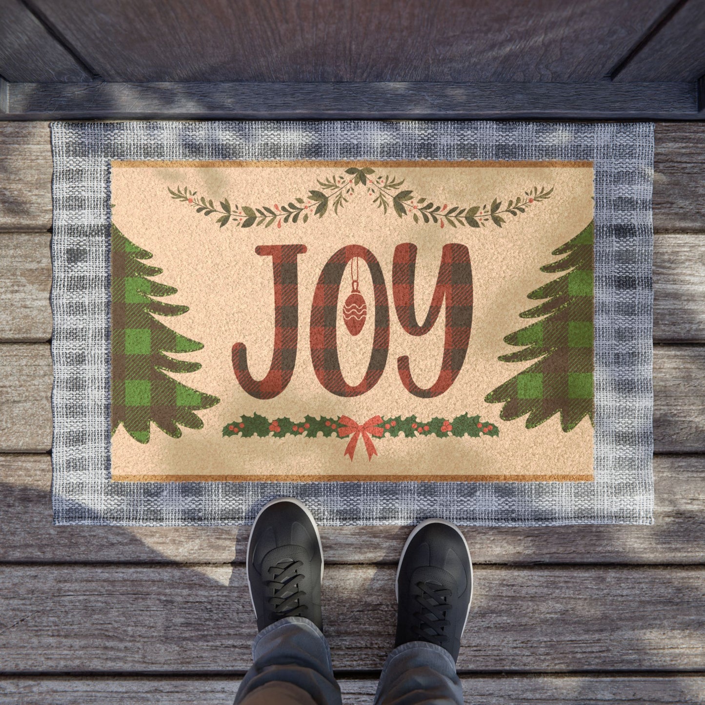 Holiday Joy Doormat