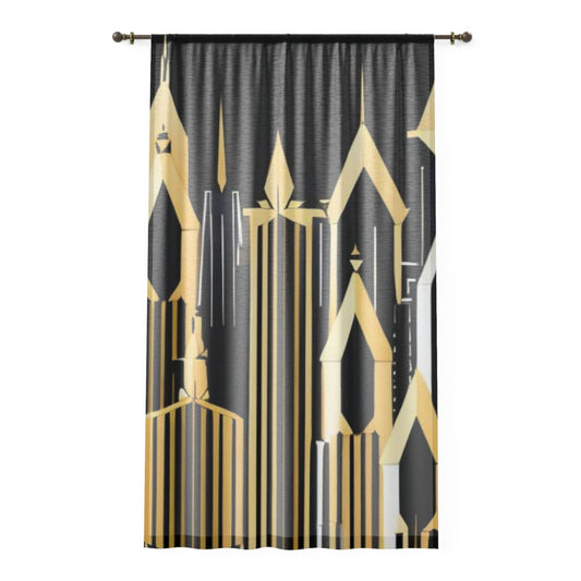 Abstract Skyscraper Window Curtain