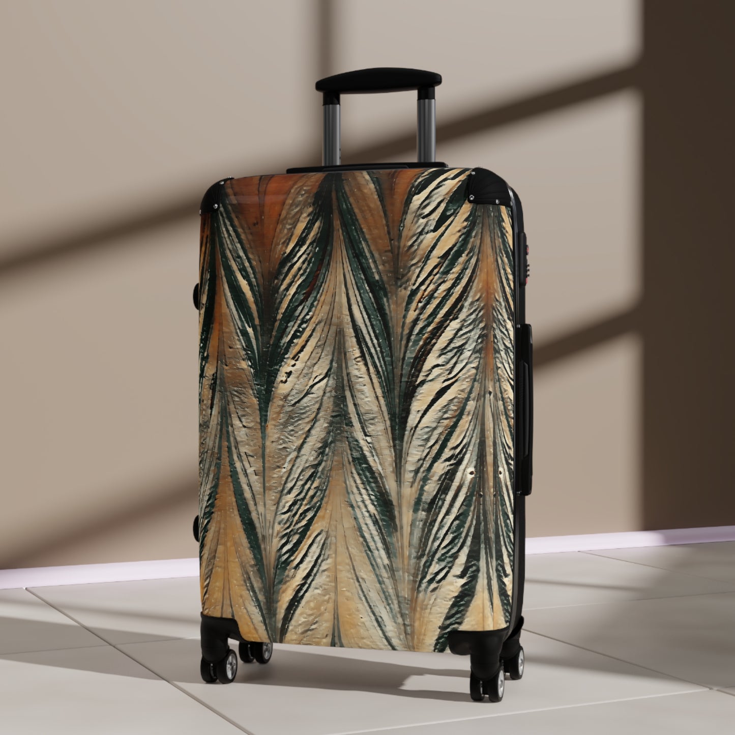 Acrylic Painting Abstract Design Suitcase