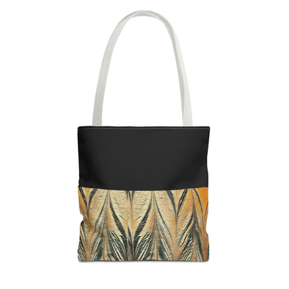 Gold and Black Acrylic Arrow Tote Bag