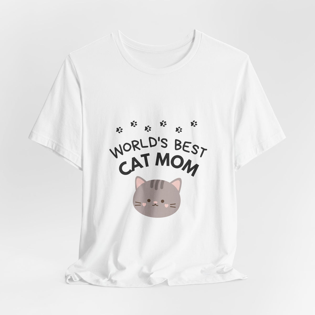World's Best Cat Mom T-Shirt - Cute Cat Lover Gift