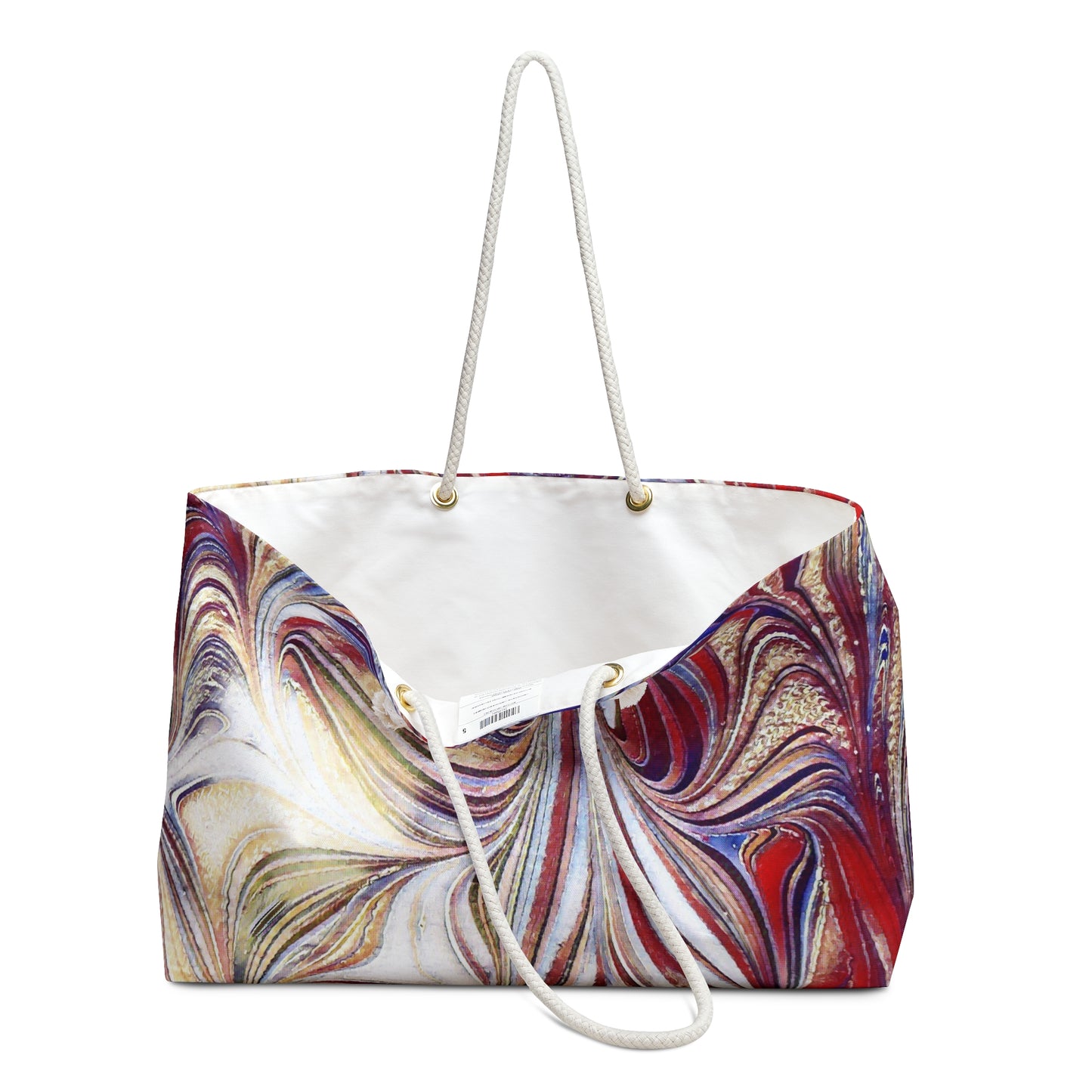 Acrylic Swirl Design Weekender Bag