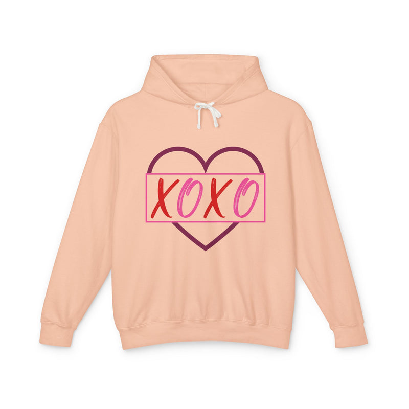 XOXO Romantic Unisex Lightweight Hooded Sweatshirt