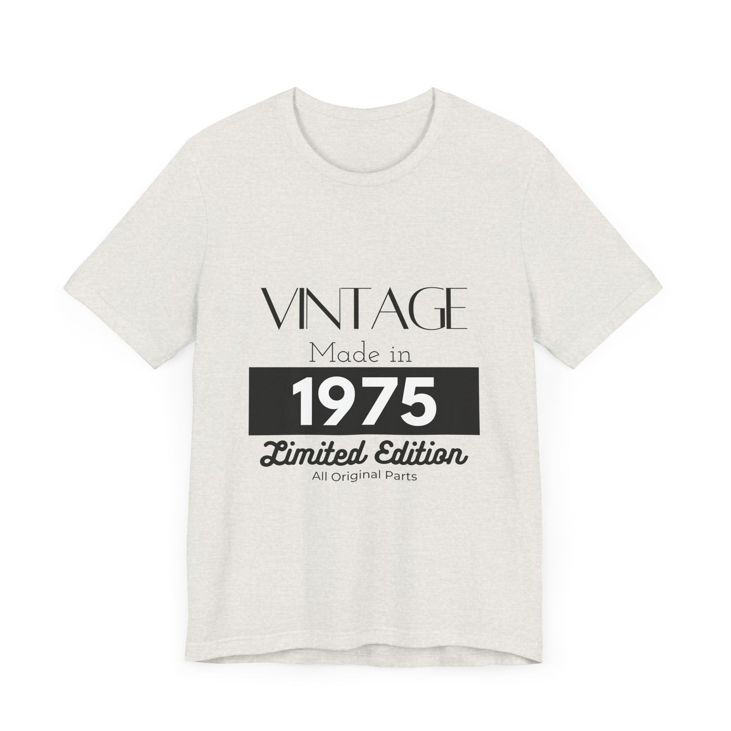 Personalized Custom Year "Vintage Limited Edition" Birthday Unisex Jersey Short Sleeve Tee