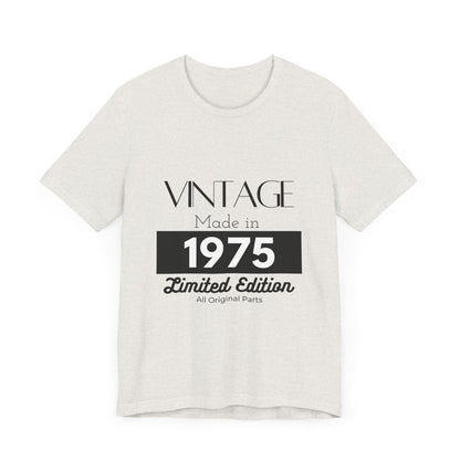 Personalized Custom Year "Vintage Limited Edition" Birthday Unisex Jersey Short Sleeve Tee