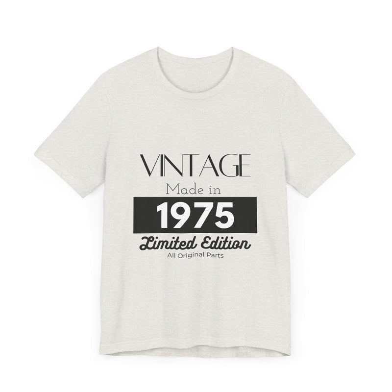 Personalized Custom Year "Vintage Limited Edition" Birthday Unisex Jersey Short Sleeve Tee