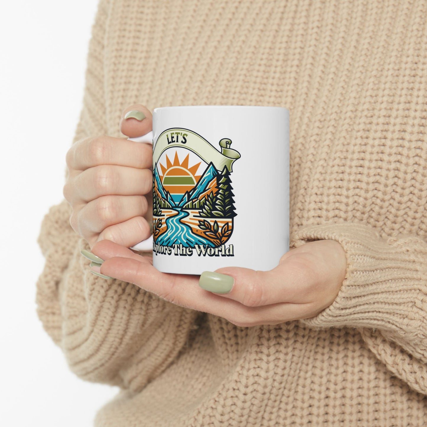 Let's Explore The World Coffee Mug