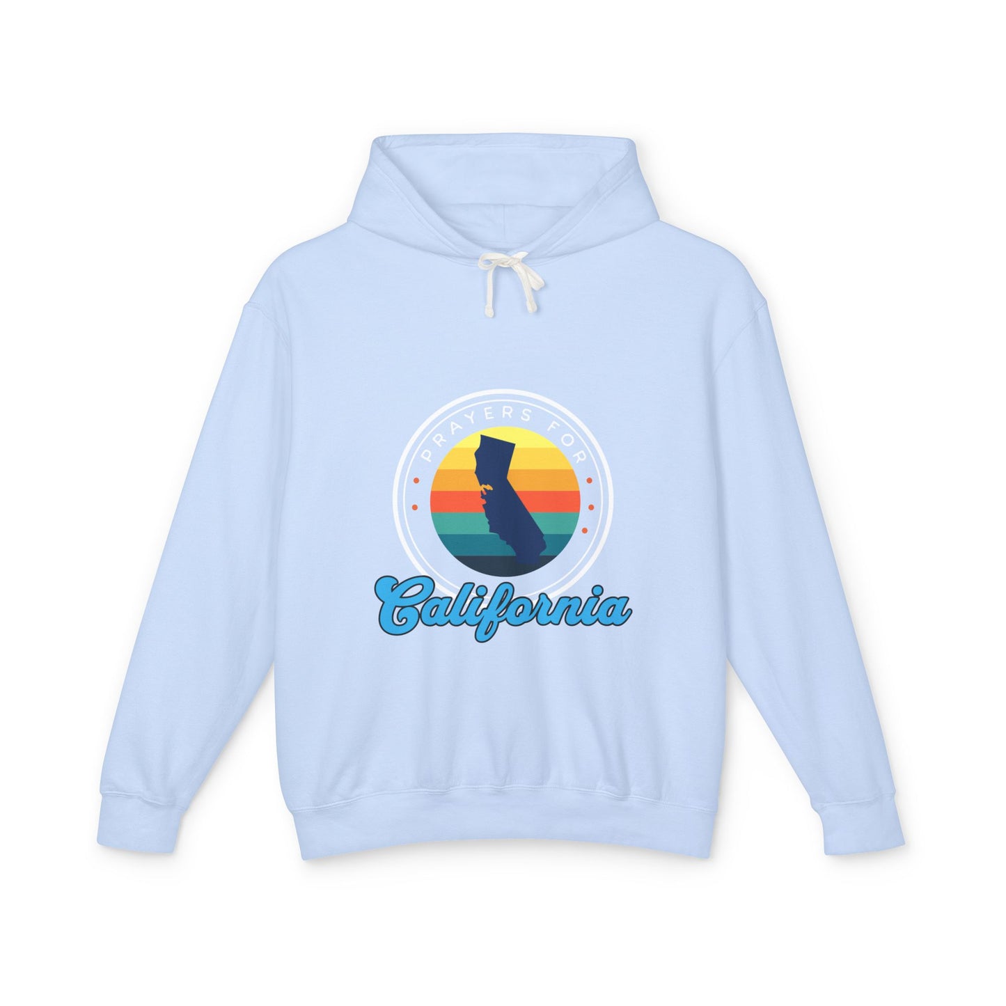 Prayers for California Unisex Lightweight Hooded Sweatshirt